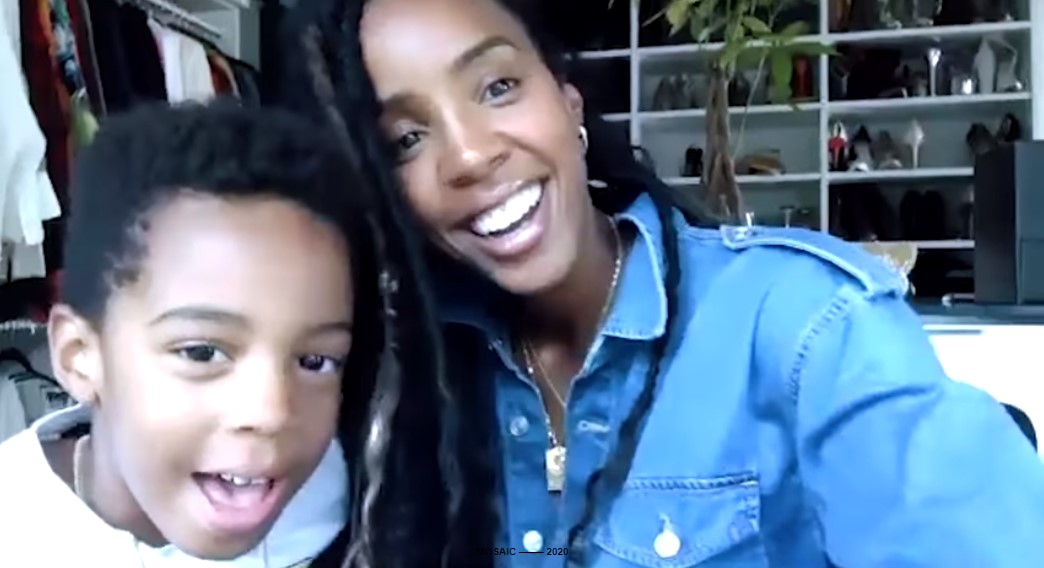 Kelly Rowland and son Titan.