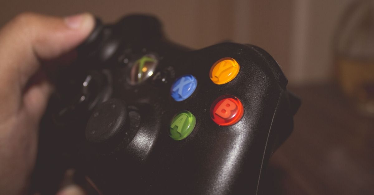 photo of an x box controller